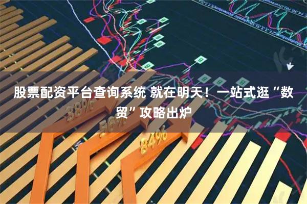 股票配资平台查询系统 就在明天！一站式逛“数贸”攻略出炉